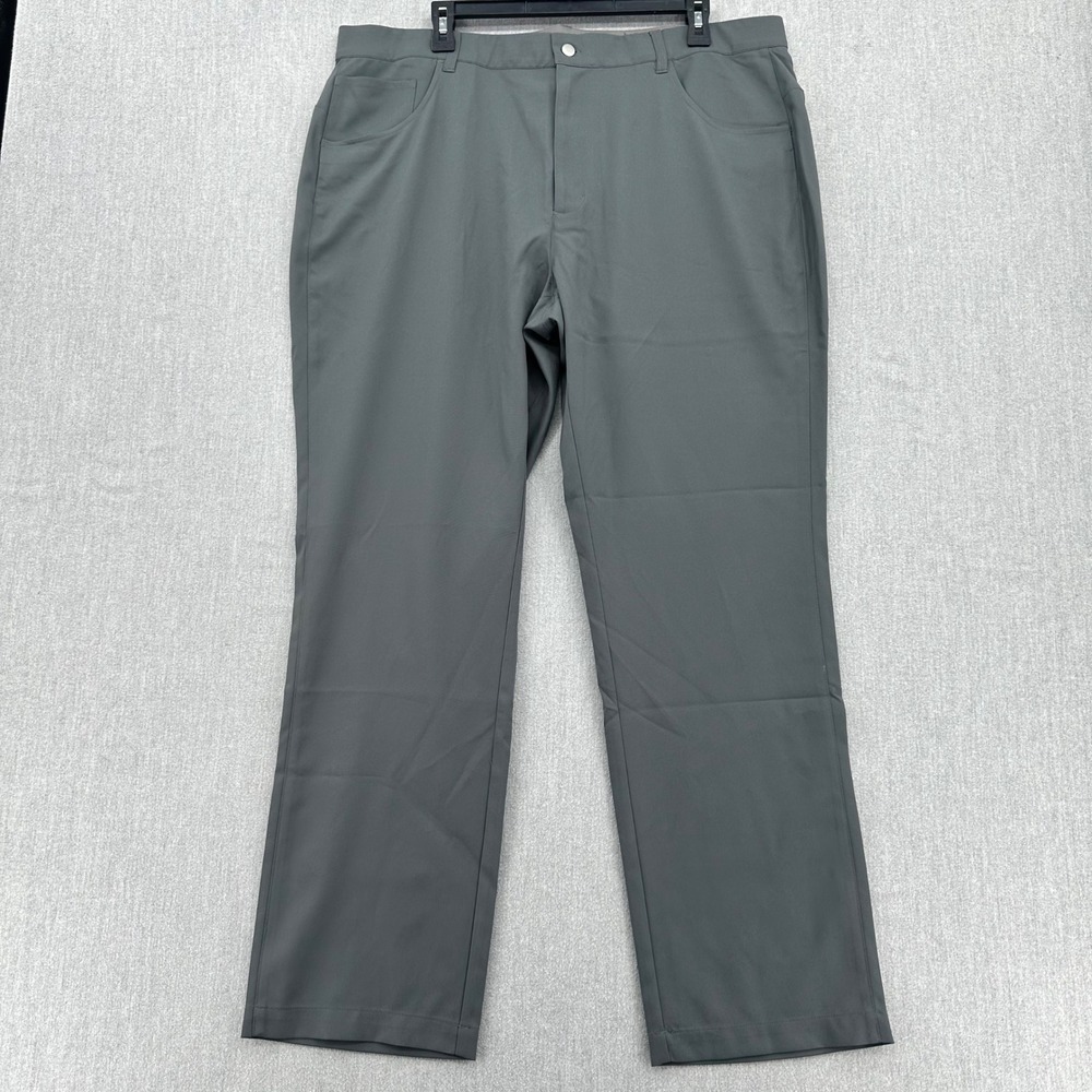 TGW Golf Pants Mens 38 Grey Performance Flat Front Lightweight Activewear 38x31